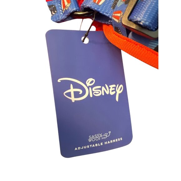 Disney Sassy Woof Adjustable Dog Harness Mickey Mouse Blue Red Stars Sz M NWT - Picture 5 of 6